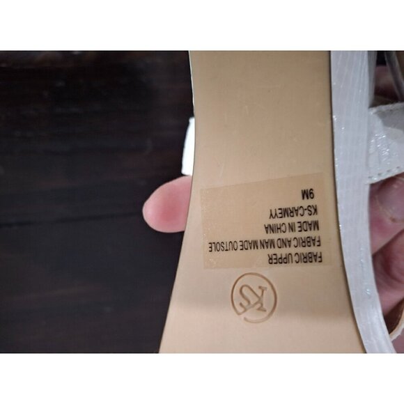 Karen Scott White Carmeyy Wedge Sandals/NWT, Sz. 9M - Picture 8 of 8